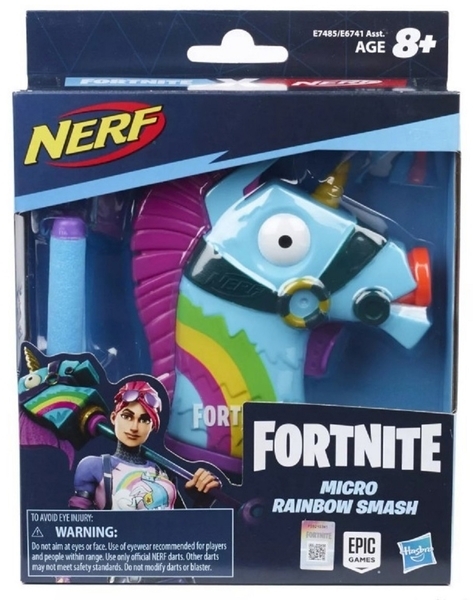Іграшкова зброя Бластер Hasbro Nerf Microshots Fortnite Ranbow Smash (E7485) - Pampik - 4