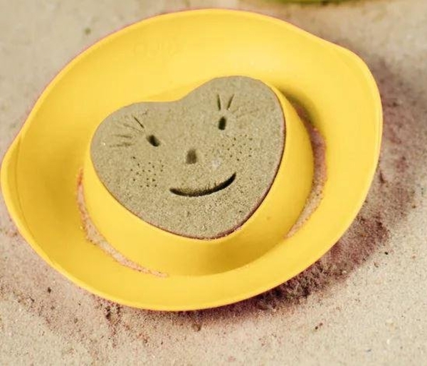 Чарівна формочка Quut для ванни і пляжу Серце, жовтий, 1 шт. (171201) - Pampik - 2