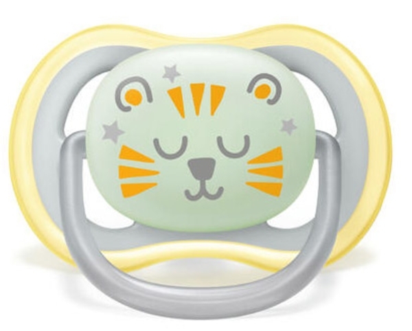 Пустушка силіконова Philips Avent Ultra Air Нічна, 18+ місяців, 2 шт. (SCF376/01) - Pampik - 3