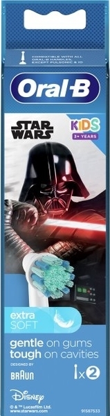 Насадки для електричної зубної щітки Oral-B Kids Зоряні війни, 2 шт. - Pampik - 2
