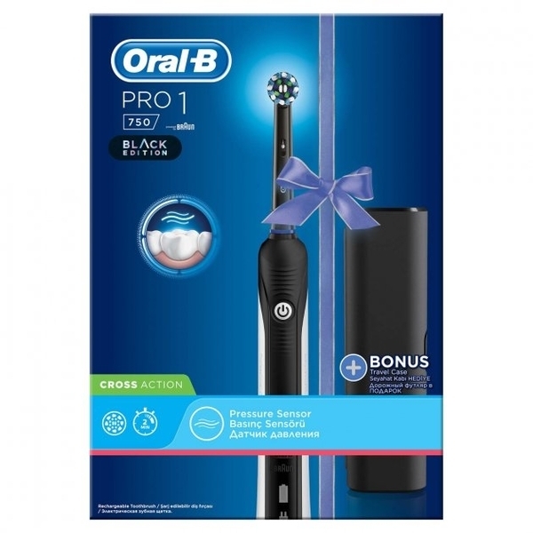 Електрична зубна щітка Oral-B Braun Pro 750 Black - Pampik - 5