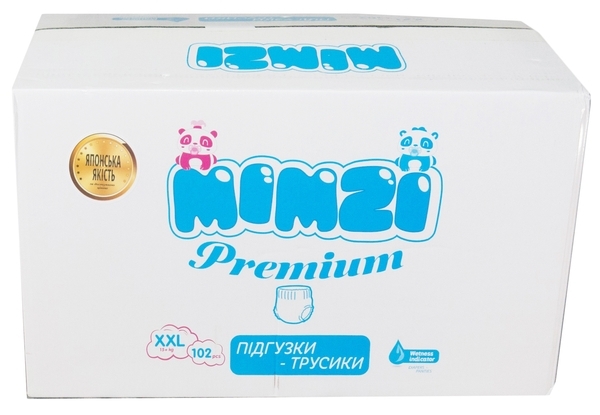 Набір підгузків-трусиків Mimzi Premium XXL (15+ кг), 102 шт. (3 уп. по 34 шт.) - Pampik - 7