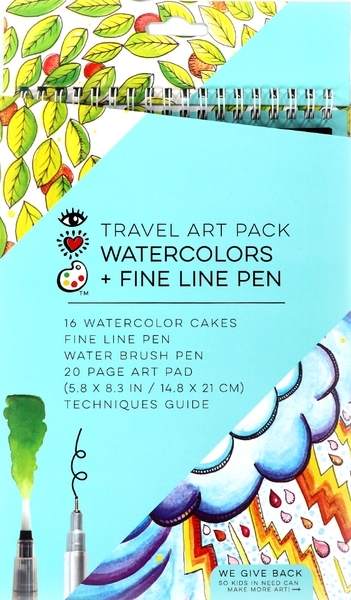 Дорожній набір I Heart Art Акварельні фантазії (8002) - Pampik