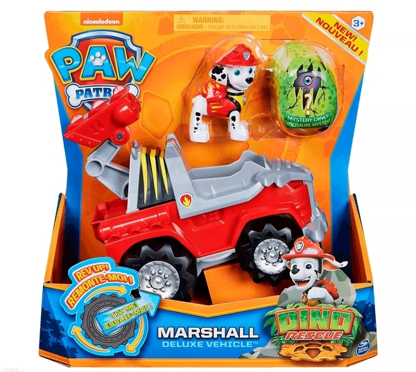 Рятувальний автомобіль де-люкс Spin Master Щенячий патруль Дино-місія з водієм Маршал (SM16776/5478) - Pampik - 4