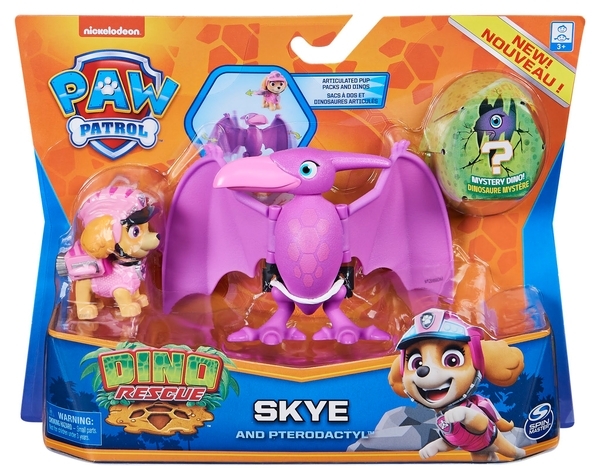 Колективний фігура Spin Master Щенячий патруль Дино-місія Скай з динозавром (SM17706/1653) - Pampik - 4