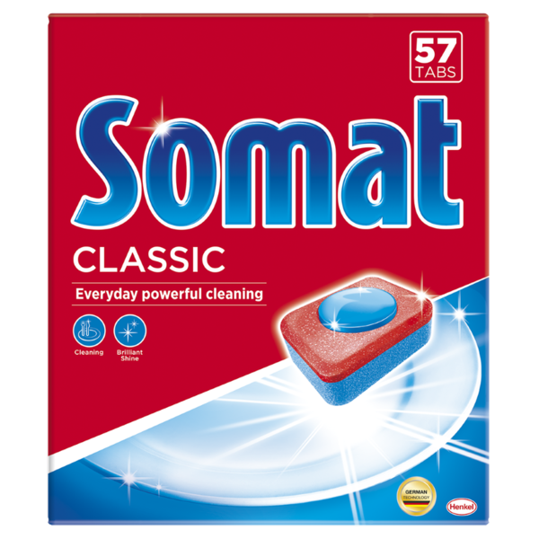 Таблетки для миття посуду в посудомийній машині Somat Classic, 57 шт. - Pampik - 4
