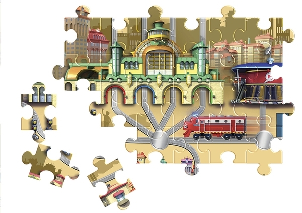 Паровозик Chuggington Вілсон з механічною функцією та пазлом (EU890301) - Pampik - 3