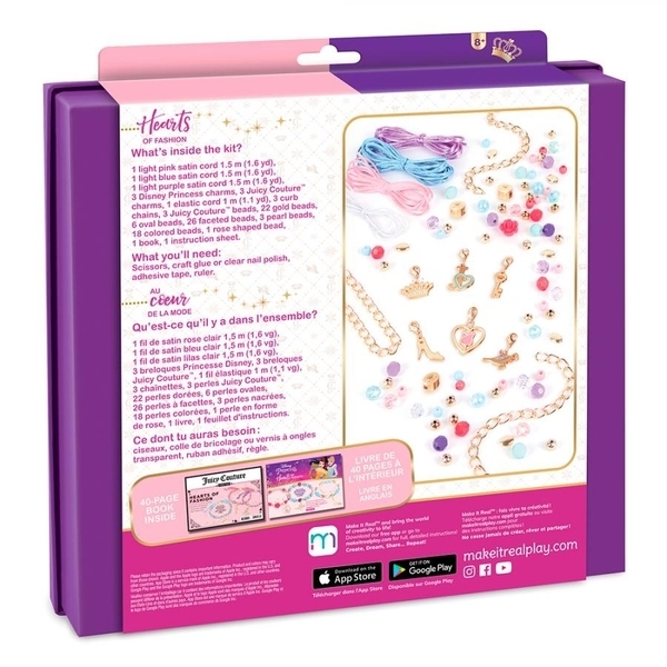 Набір для створення шарм-браслетів Make it Real Disney&Juicy Couture Принцеси (MR4442) - Pampik - 4
