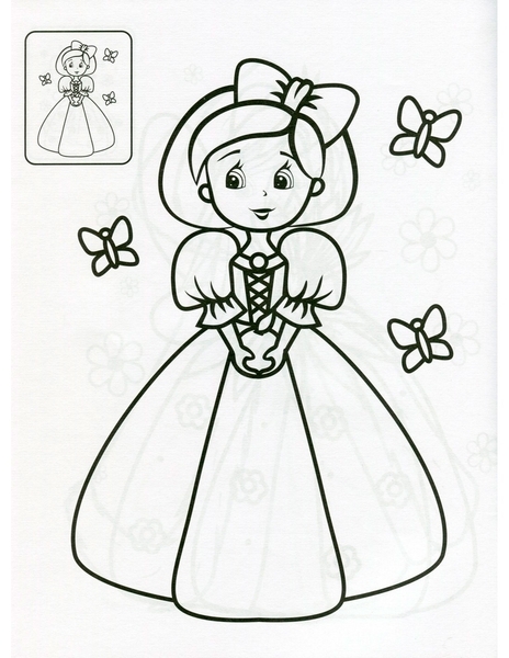 Принцессы и феи. Мои первые раскраски - Pampik - 6