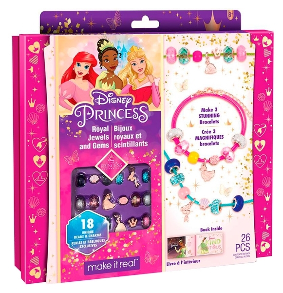 Набор для создания шарм-браслетов Make it Real Disney&Juicy Couture Королевские украшения (MR4210) - Pampik