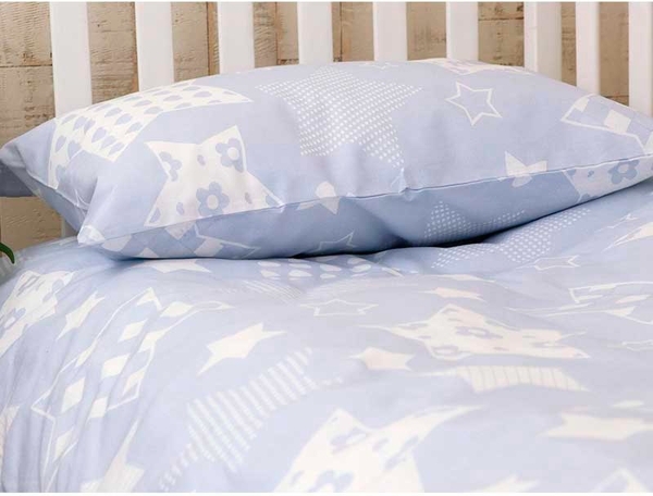 Комплект постільної білизни Руно Blue star, бязь, блакитний (932.02_Blue sta) - Pampik - 3