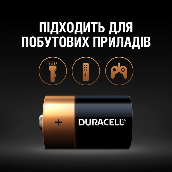 Лужні батарейки Duracell D (LR20) MN1300, 2 шт. - Pampik - 5