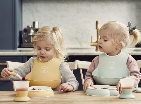 М'який нагрудник BabyBjörn Baby Bib, блакитний (46367) - Pampik - 5