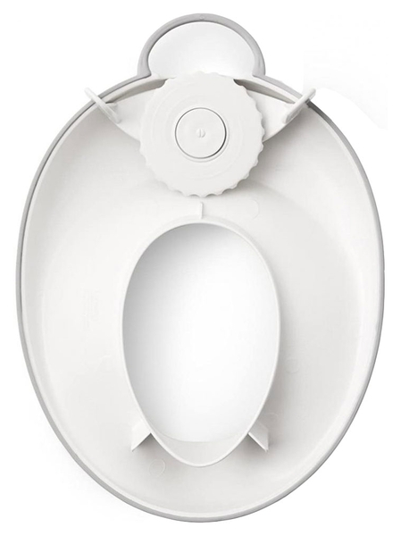 Сидіння для унітазу BabyBjorn Toilet Trainer, білий з сірим (58025) - Pampik - 2