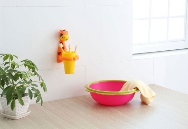 Склянка для зубних щіток Babyhood Жираф (BH-703G) - Pampik - 3