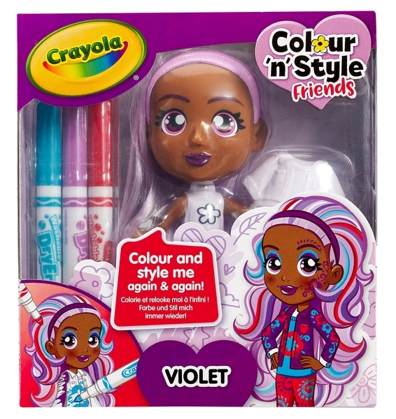 Набір для творчості Crayola Colour n Style Стильні дівчата Віолетта (918939.005) - Pampik