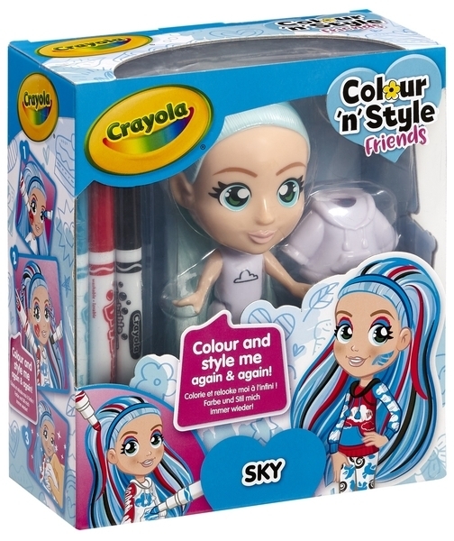 Набор для творчества Crayola Colour n Style Стильные девченки Скай (918938.005) - Pampik - 2