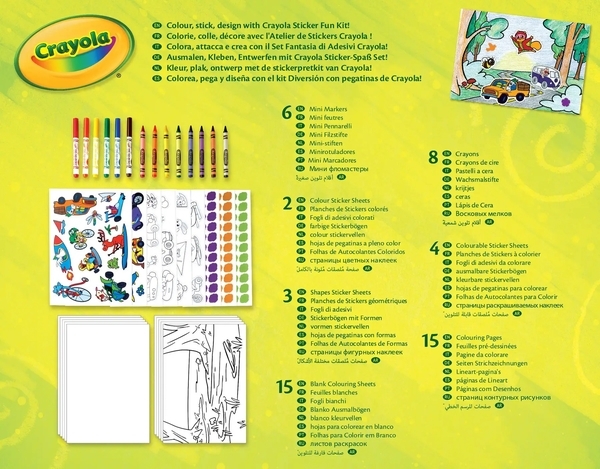 Набір для творчості Crayola з наклейками (256278.006) - Pampik - 6