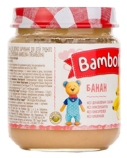Пюре Bambolina Банан, 100 г - Pampik - 6