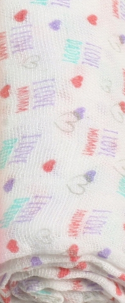 Багаторазова пелюшка BabyOno, муслін, 70х70 см, рожевий з білим, 3 шт. (348/02) - Pampik - 4