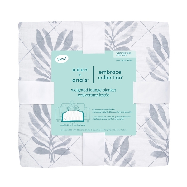 Одеяло Aden + Anais Сollection-zenith, муслин, 180х153 см, серый с белым (AWLL10001) - Pampik - 4