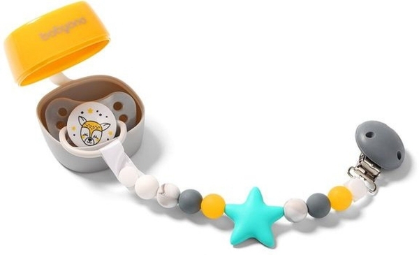 Футляр для пустышки BabyOno Natural nursing, желтый (535/03) - Pampik - 4