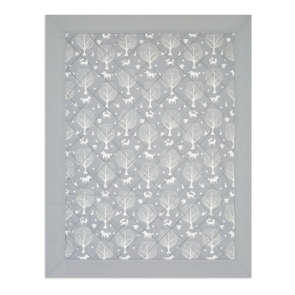 Одеяло Aden + Anais Сoll-dream forest, муслин, 102х80 см, серый (AWSL10002) - Pampik - 2