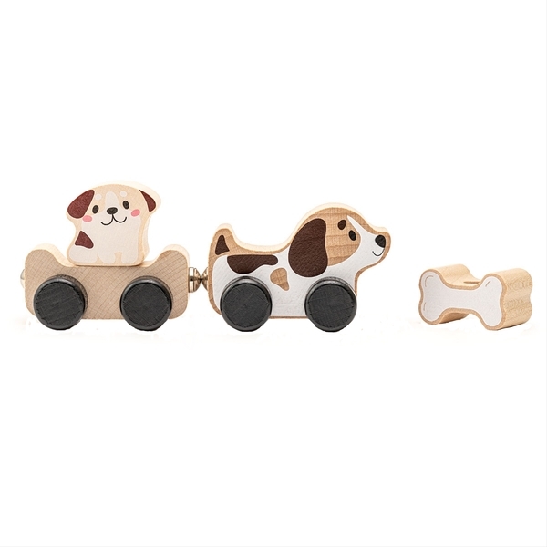 Дерев’яна іграшка Cubika "Кмітливі цуценята" (4823056515443) - Pampik