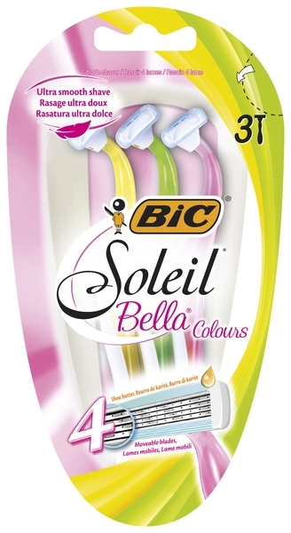 Бритва BIC Soleil Bella Colours, 3 шт. - Pampik