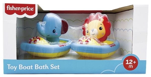 Набор для игры с водой Fisher-Price 2 лодки с животными (GMBT005) - Pampik