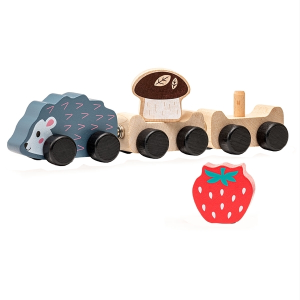 Дерев’яна іграшка Cubika "Їжачок-мандрівник" (4823056515467) - Pampik - 2