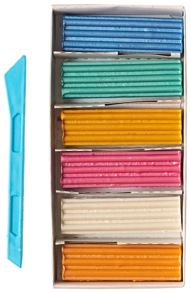 Набор воскового пластилина Гамма.ua Творчество, перламутровые, 6 цветов (400303) - Pampik - 2