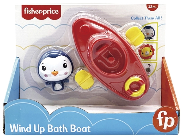 Заводная лодочка Fisher-Price Пингвин (GMBT003C) - Pampik