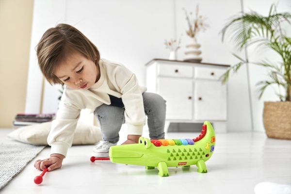Ксилофон Fisher-Price Яскравий крокодил (22282) - Pampik - 3
