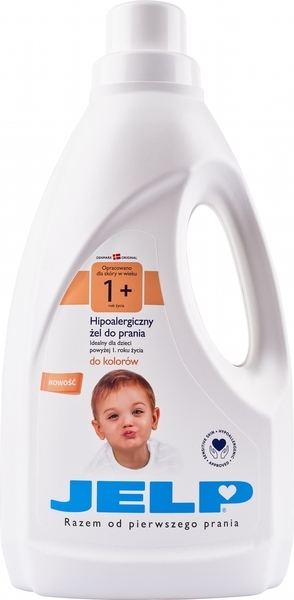 Гіпоалергенний гель Jelp 1+ для прання кольорового, 1,5 л (90016) - Pampik