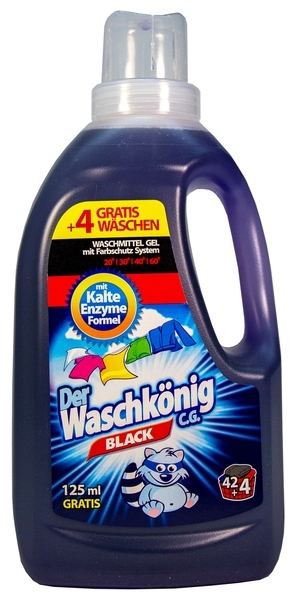 Гель для прання Waschkonig Black, 1625 мл - Pampik