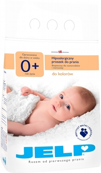 Гіпоалергенний порошок Jelp 0+ для прання кольорового, 4 кг (80002) - Pampik