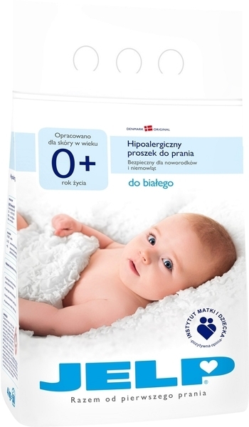Гіпоалергенний порошок Jelp 0+ для прання білого, 4 кг (80004) - Pampik