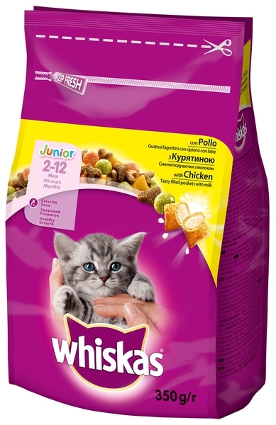 Сухий корм Whiskas для кошенят, 350 г - Pampik