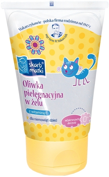 Олія в гелі Skarb Matki для догляду за немовлятами та дітьми з вітаміном Е, 125 мл (1928) - Pampik