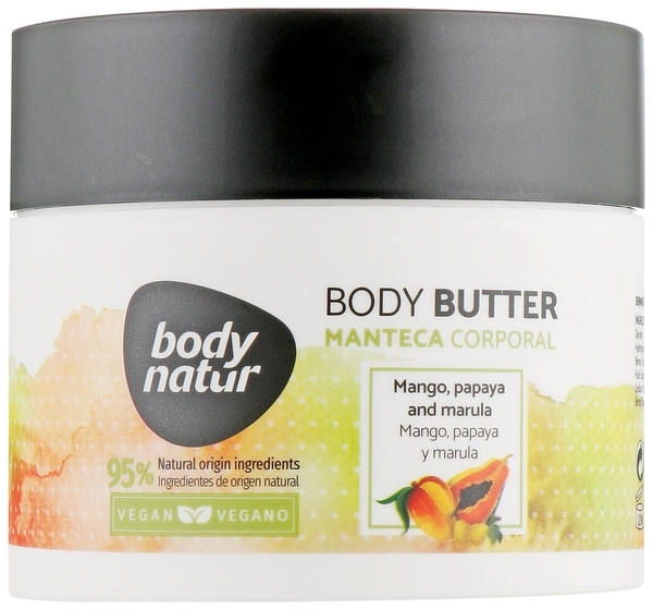 Баттер для тіла Body Natur Body butter Mango, Papaya and Marula, 200 мл - Pampik