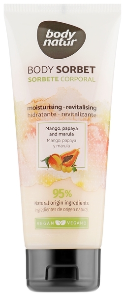 Крем-сорбет для тіла Body Natur Body Sorbet Sorbet Mango, Papaya and Marula, 200 мл - Pampik
