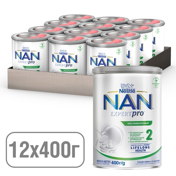 Суха молочна суміш NAN Optipro 2 Кисломолочна, 400 г - Pampik - 13