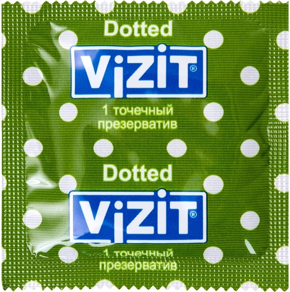 Презервативи латексні Vizit Dotted, точкові, 3 шт. - Pampik - 3