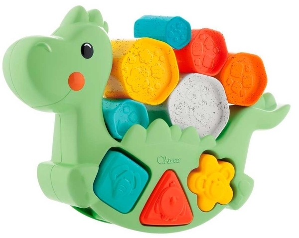 Игрушка-сортер 2в1 Chicco Eco+ Балансирующий динозавр (10499.10) - Pampik