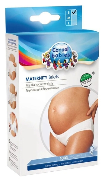 Трусики для вагітних Canpol Babies, низькі, білий, S - Pampik
