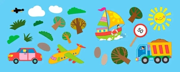 Малюємо та клеїмо. Транспорт - Pampik - 2