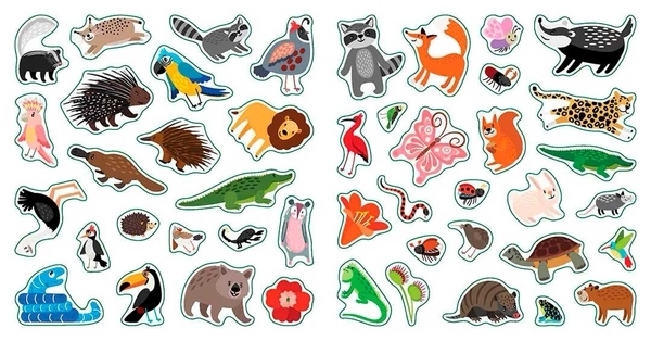 Суперові наліпки. Тварини - Pampik - 3