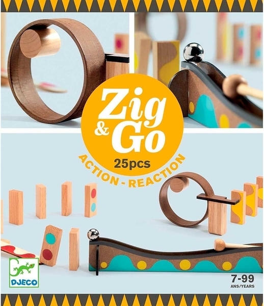 Конструктор Djeco Zig & Go, 25 деталей (DJ05642) - Pampik