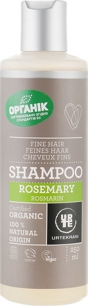 Органічний шампунь Urtekram Розмарин для тонкого волосся, 250 мл - Pampik